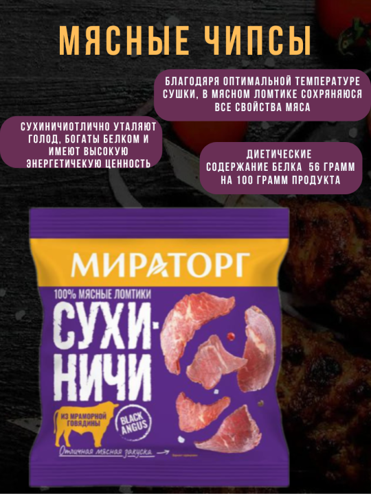 Мясные чипсы Микс Сухиничи 3 шт