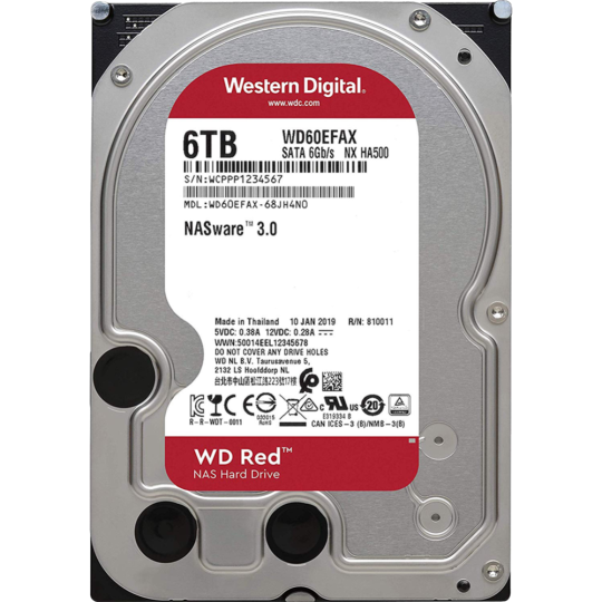 Жесткий диск «Western Digital» Red Plus 6TB, WD60EFAX