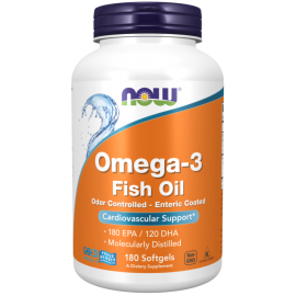 Омега-3 Now Foods Omega-3 180 EPA/120 DHA,180 капс.