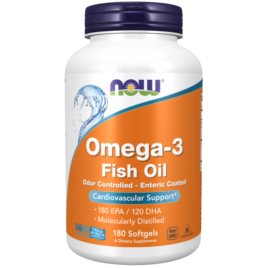 Омега-3 Now Foods Omega-3 180 EPA/120 DHA,180 капс.