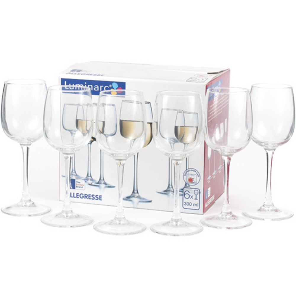 Набор бокалов для вина «Luminarc» Allegresse, 6 шт, 300 мл