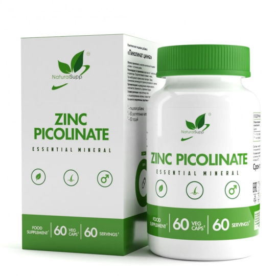 Цинк Пиколинат NaturalSupp Zinc Picolinate, 60 капс