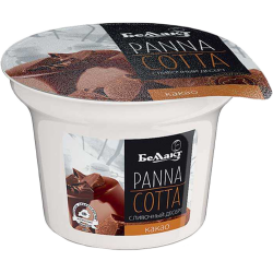 Сли­воч­ный десерт «Бел­лак­т» Panna Cotta, какао, 10%, 150 г