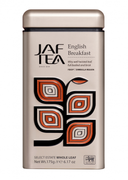 Чай JAF TEA "English breakfast" чёрный, ж/б 175г.