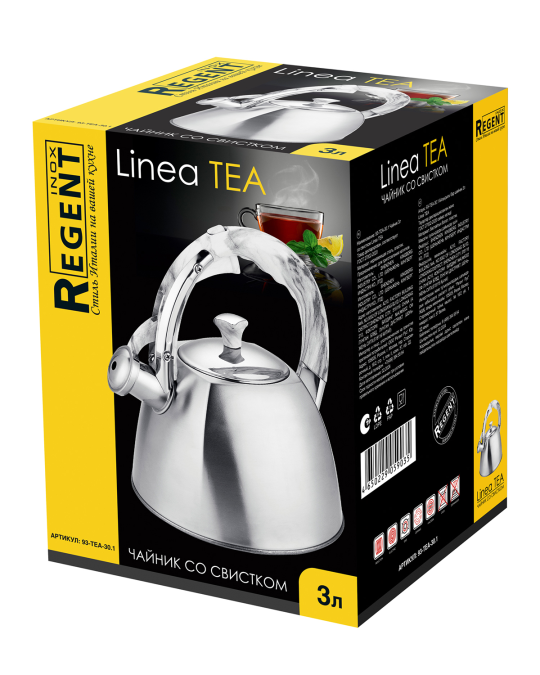 Чайник 3л со свистком Linea TEA