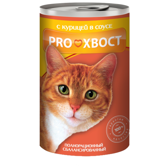 Корм для кошек «PROхвост» с курицей, 415 г