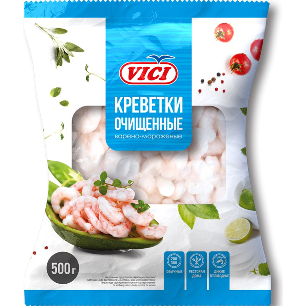 Креветки тити очищенные «VICI» Обычные, 200/300, 500 г #0