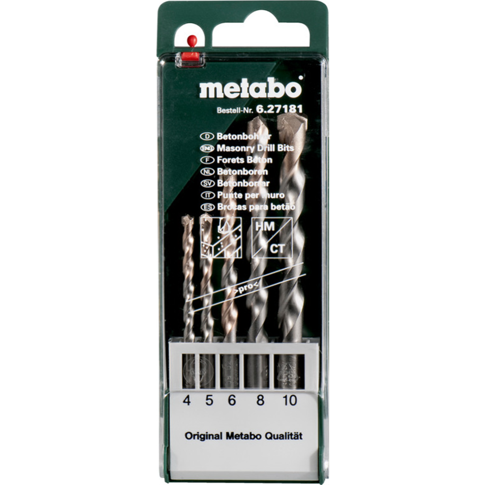 Набор сверл «Metabo» 627181000, 5 шт