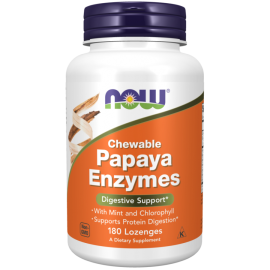 Папаин Now Foods Papaya Enzyme Chewable, 180 табл.