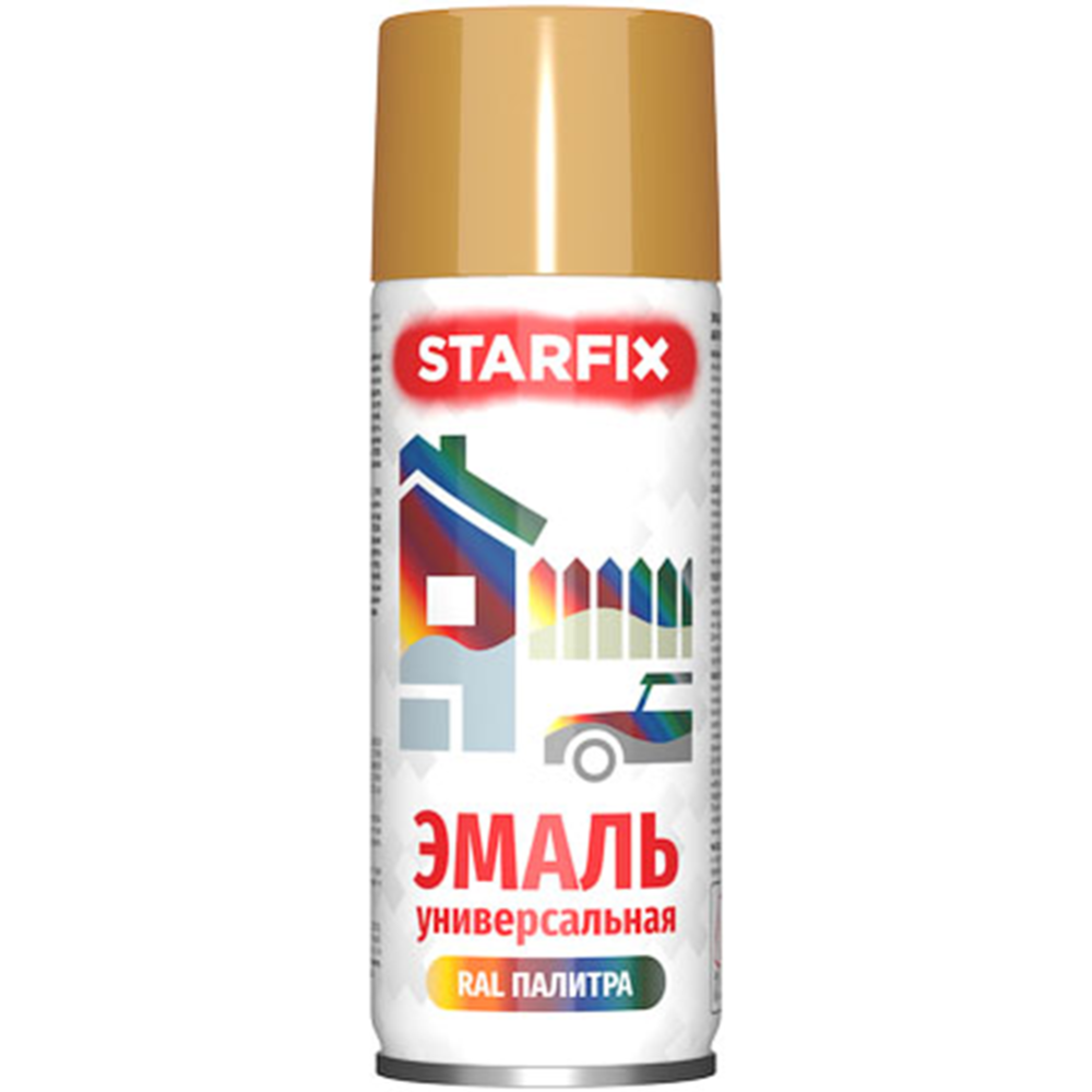 Краска-эмаль универсальная «Starfix» 1036, жемчужно-золотой, 520 мл