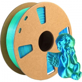 Пластик для 3D принтера (TOYAR) PLA Silk Magic(Dual Colors in 1 line) 1.75мм/1кг Синий-Желтый