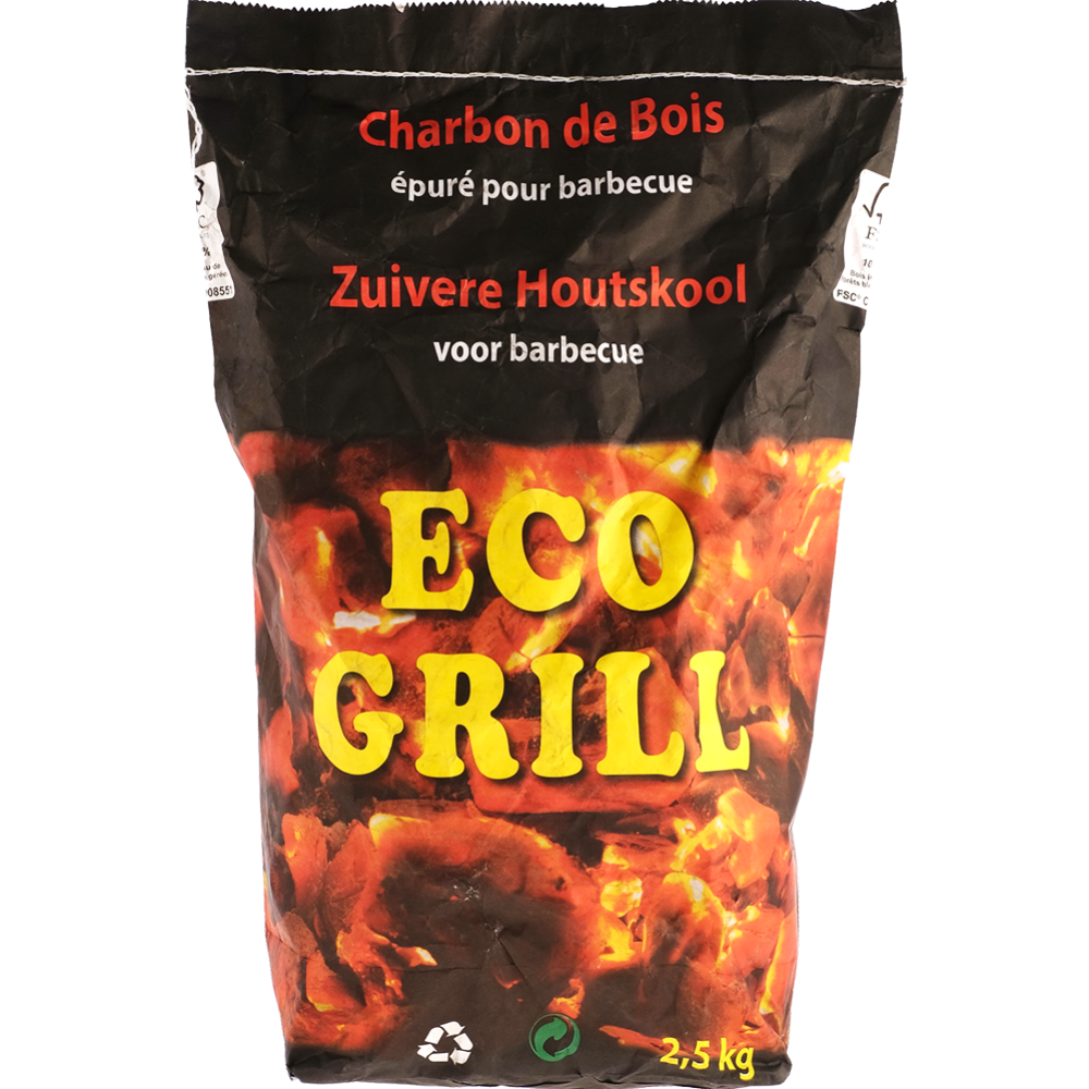 Уголь древесный в мешке, Eco Grill, 2.5 кг