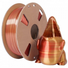 Пластик для 3D принтера (TOYAR) PLA Silk Magic(Dual Colors in 1 line) 1.75мм/1кг Золотой+медный