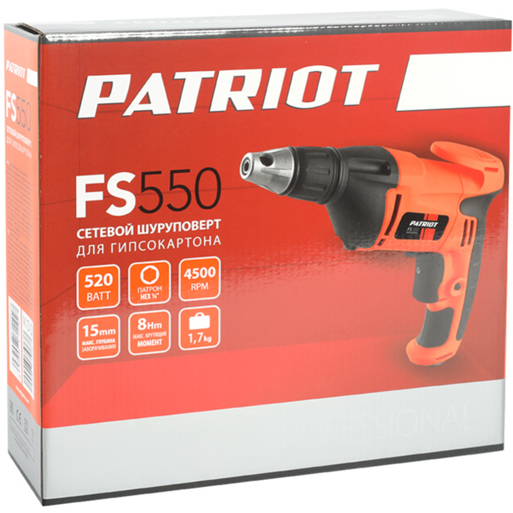 Шуруповерт «Patriot» FS 550