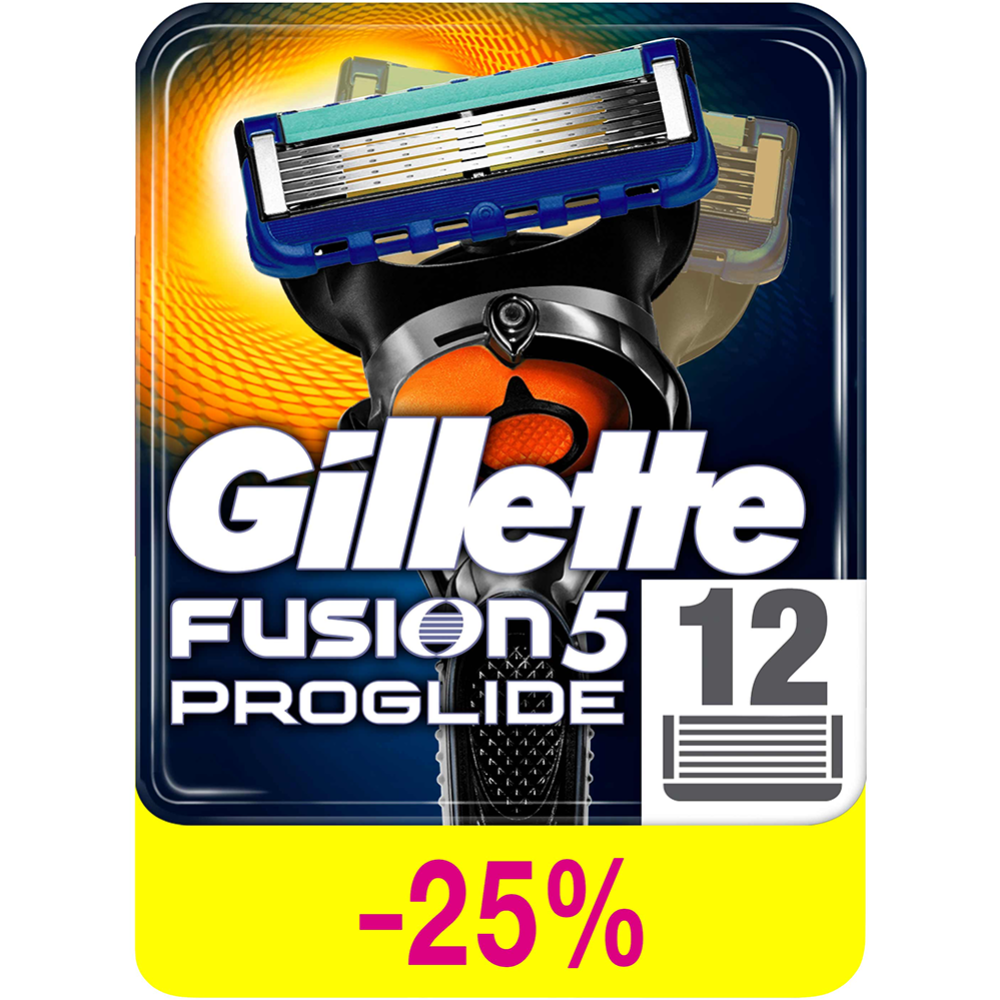 Сменные кассеты для бритья «Gillette» Fusion ProGlide, 12 шт #0