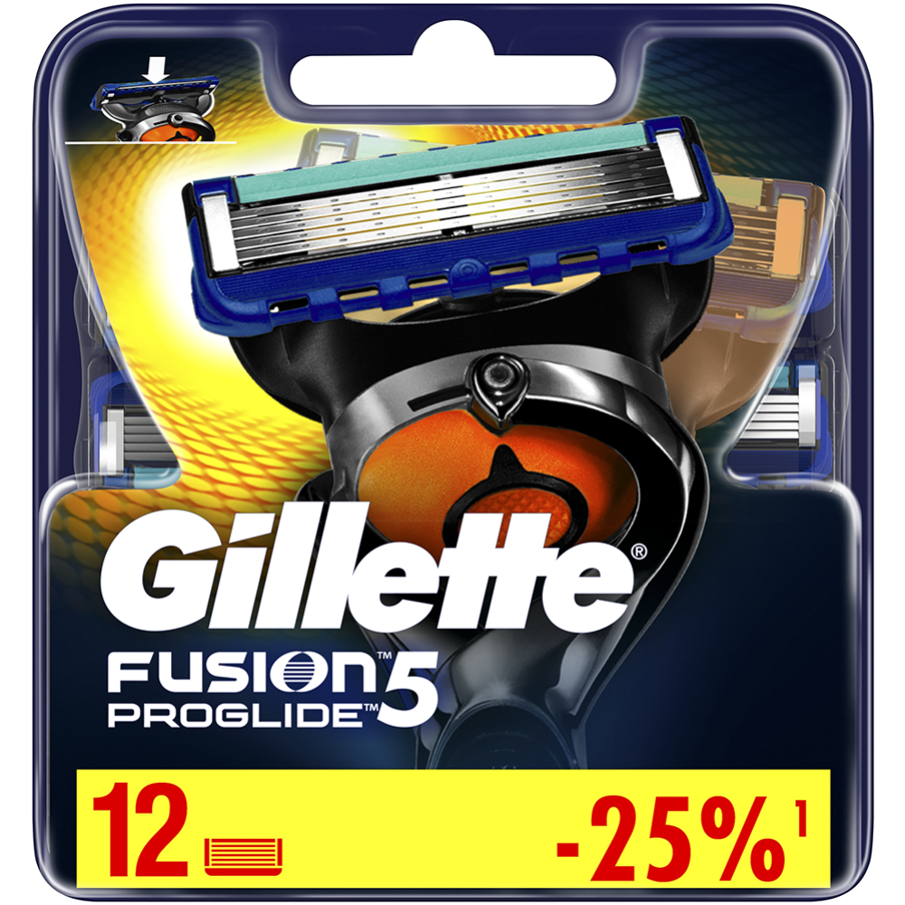 Сменные кассеты для бритья «Gillette» Fusion ProGlide, 12 шт #4