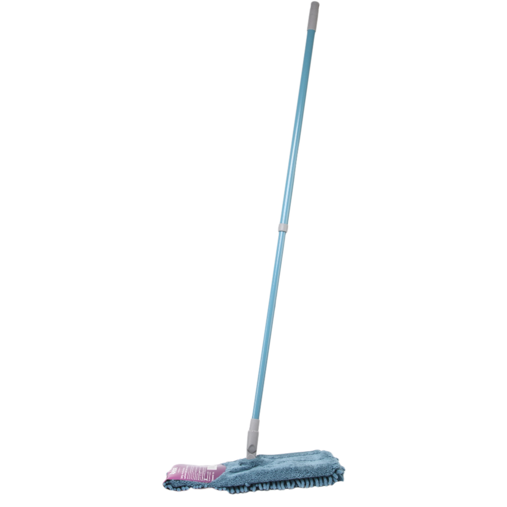 Швабра с телескопической ручкой и двойной насадкой, 120 см
