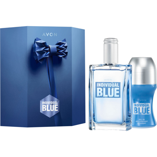 Парфюмерный набор «Avon» Individual Blue, туалетная вода+дезодорант, 50+50 мл