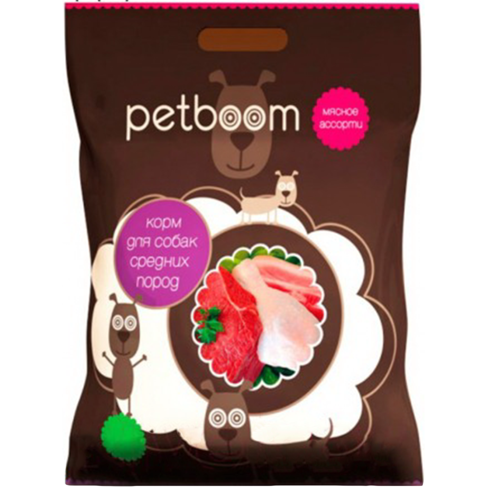Корм для собак «Petboom» Мясное Ассорти, 10 кг