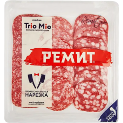 Кол­ба­са сы­ро­коп­че­ная «Ас­сор­ти Trio Mio» 100 г