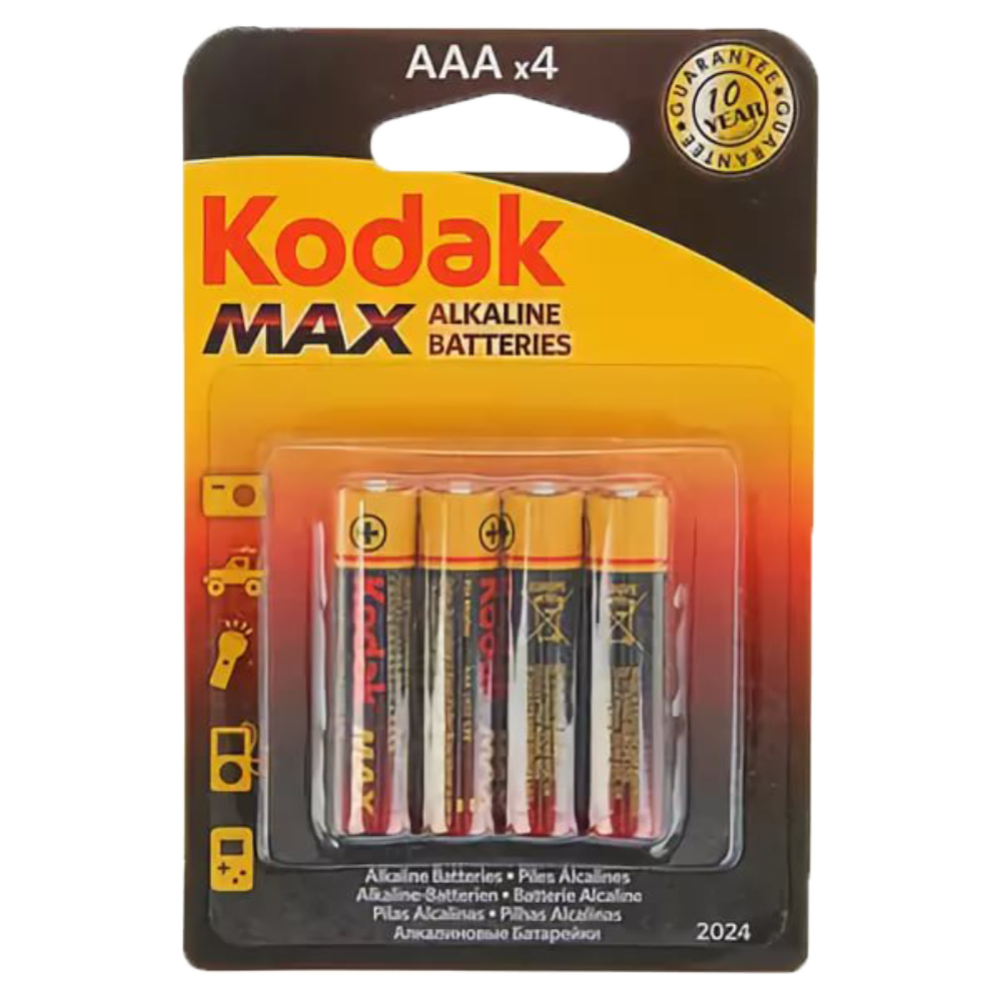 Элемент питания «Kodak» MAX, ААА/4BP, 4 шт #0