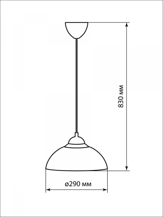 Светильник НСБ 1122/1 "Home mini" 15 Вт, Е27, красный, шнур белый TDM SQ0313-0033