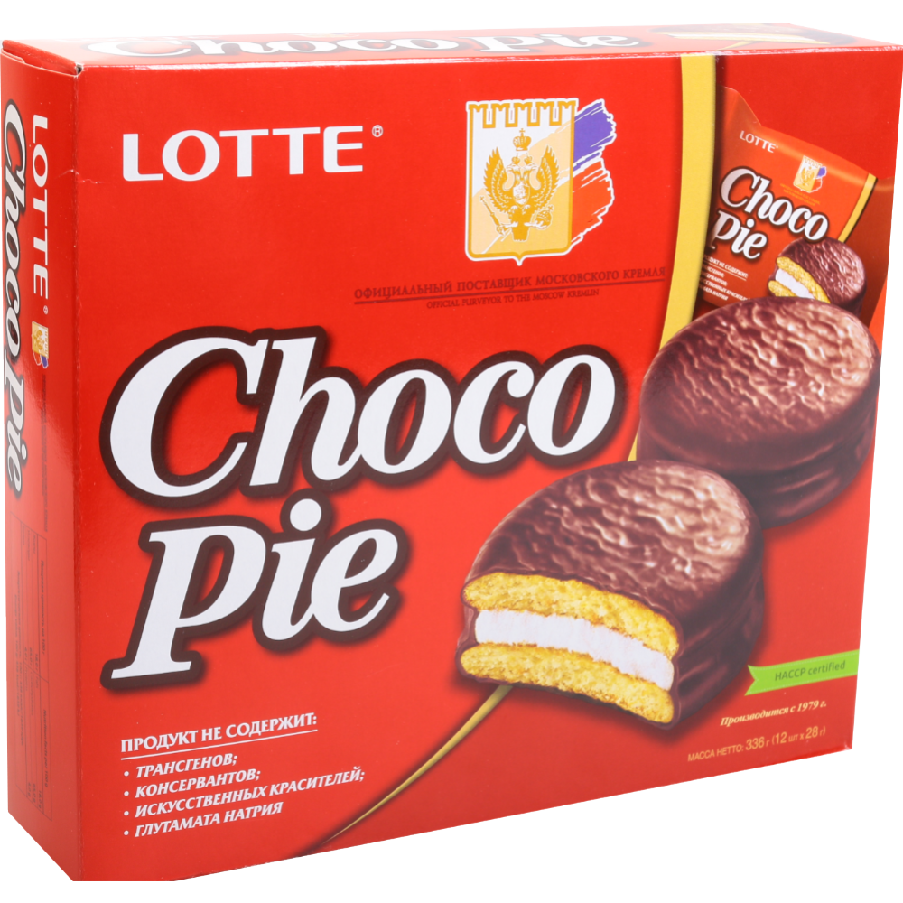 Печенье-бисквит «Lotte» Choco Pie 336 г #0