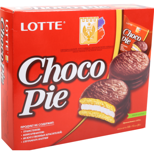 Печенье-бисквит «Lotte» Choco Pie 336 г