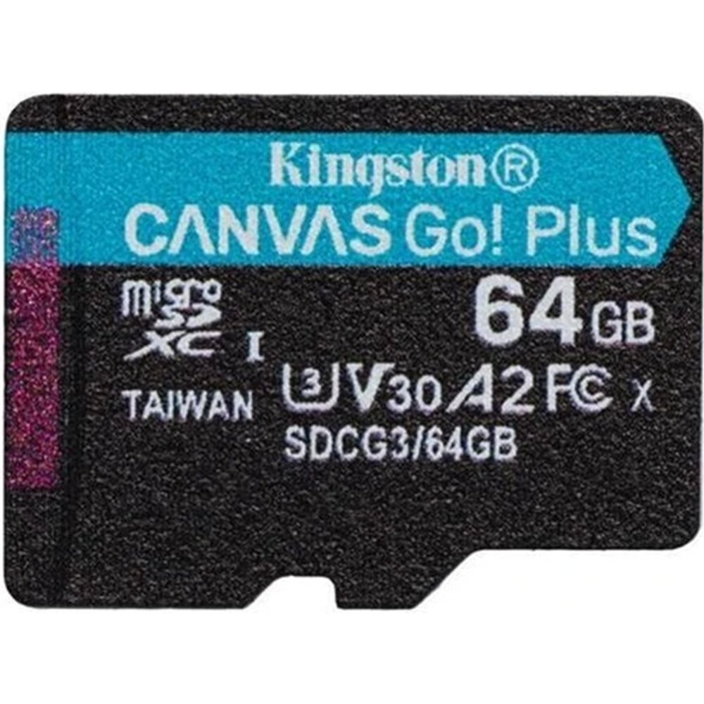 Карта памяти «Kingston» Canvas Go Plus microSDXC 64GB, SDCG3/64GBSP