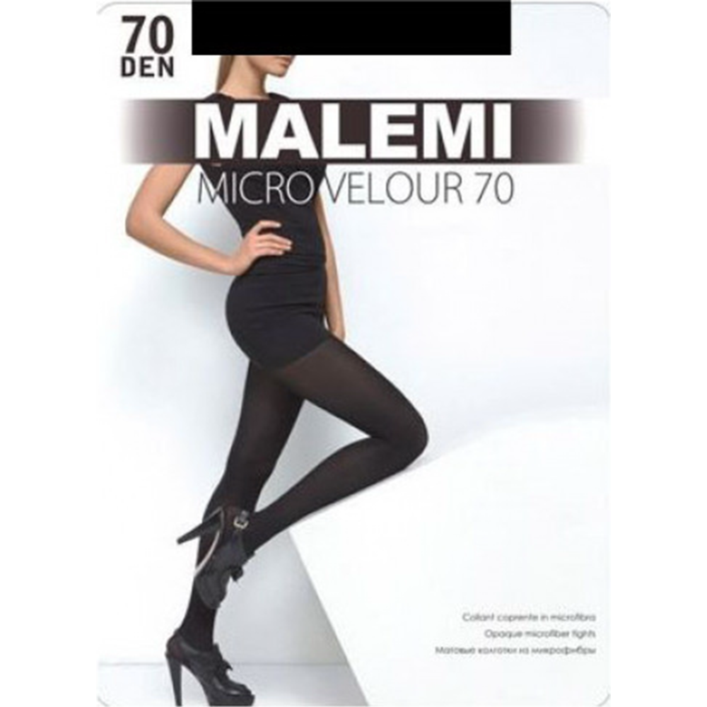 Картинка товара Колготки женские «Malemi» Micro Velour, 70 den, nero, размер 2