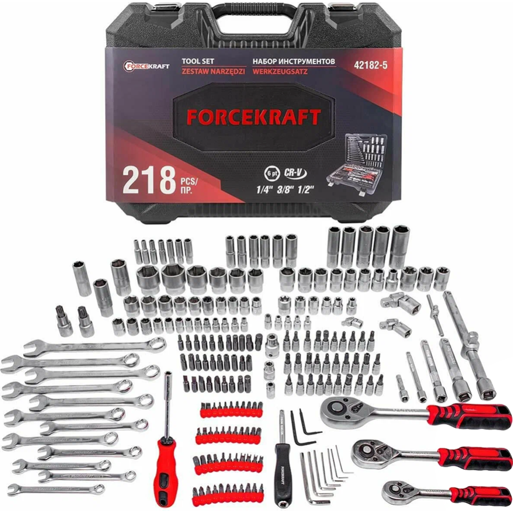 Набор инструментов «ForceKraft» FK-42182-5
