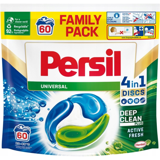 Капсулы для стирки «Persil» Discs Universal, 60 капсул