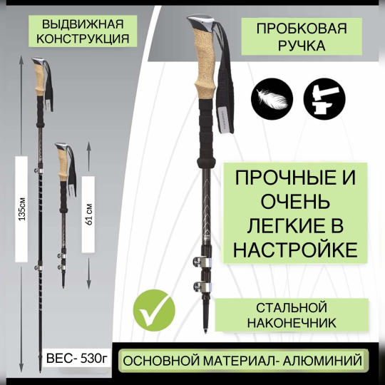 Трекинговые палки ALPINE SUMMIT