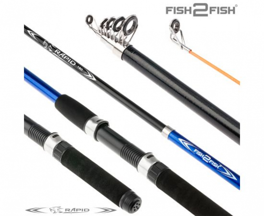 НЕ СТАВИТЬ В ПРОДАЖУ! Спиннинг Fish2fish Rapid New (10-40) 1,8 м Blue