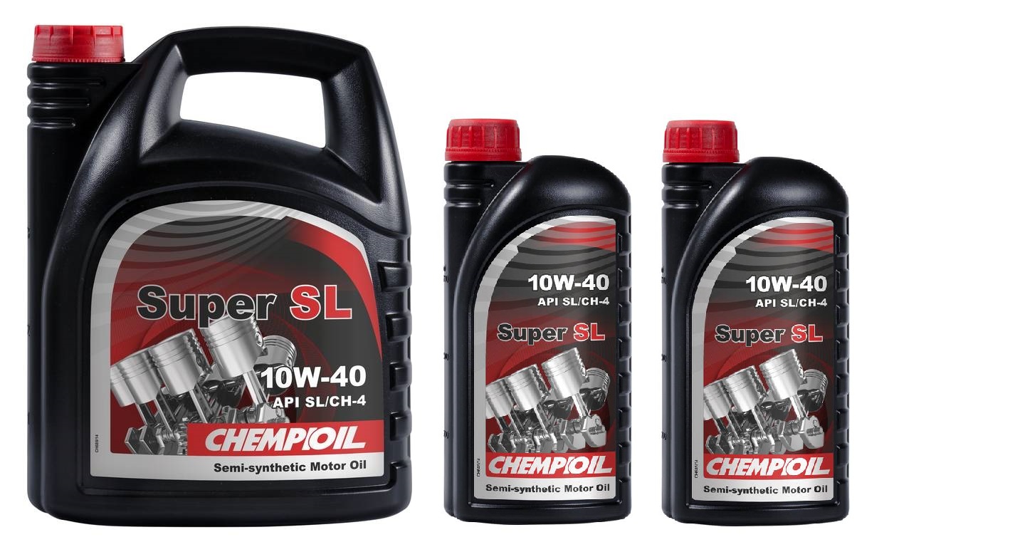 Моторное масло Chempioil Super SL 10W-40 7л (комплект 5л+1л+1л)