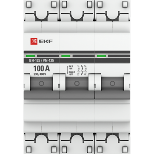 Выключатель нагрузки «EKF» PROxima, SL125-3-100-pro