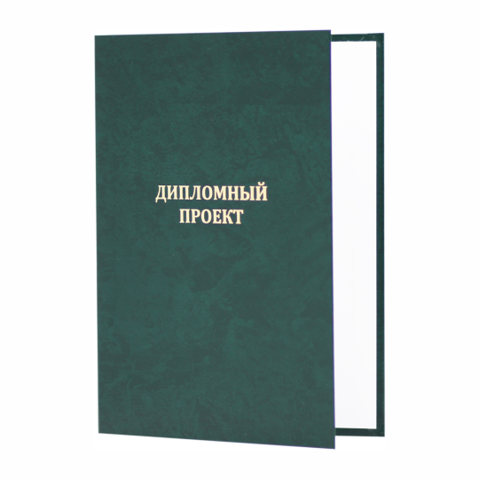 Папка "Дипломный проект", зелёная, до 160 листов, 2 шт.