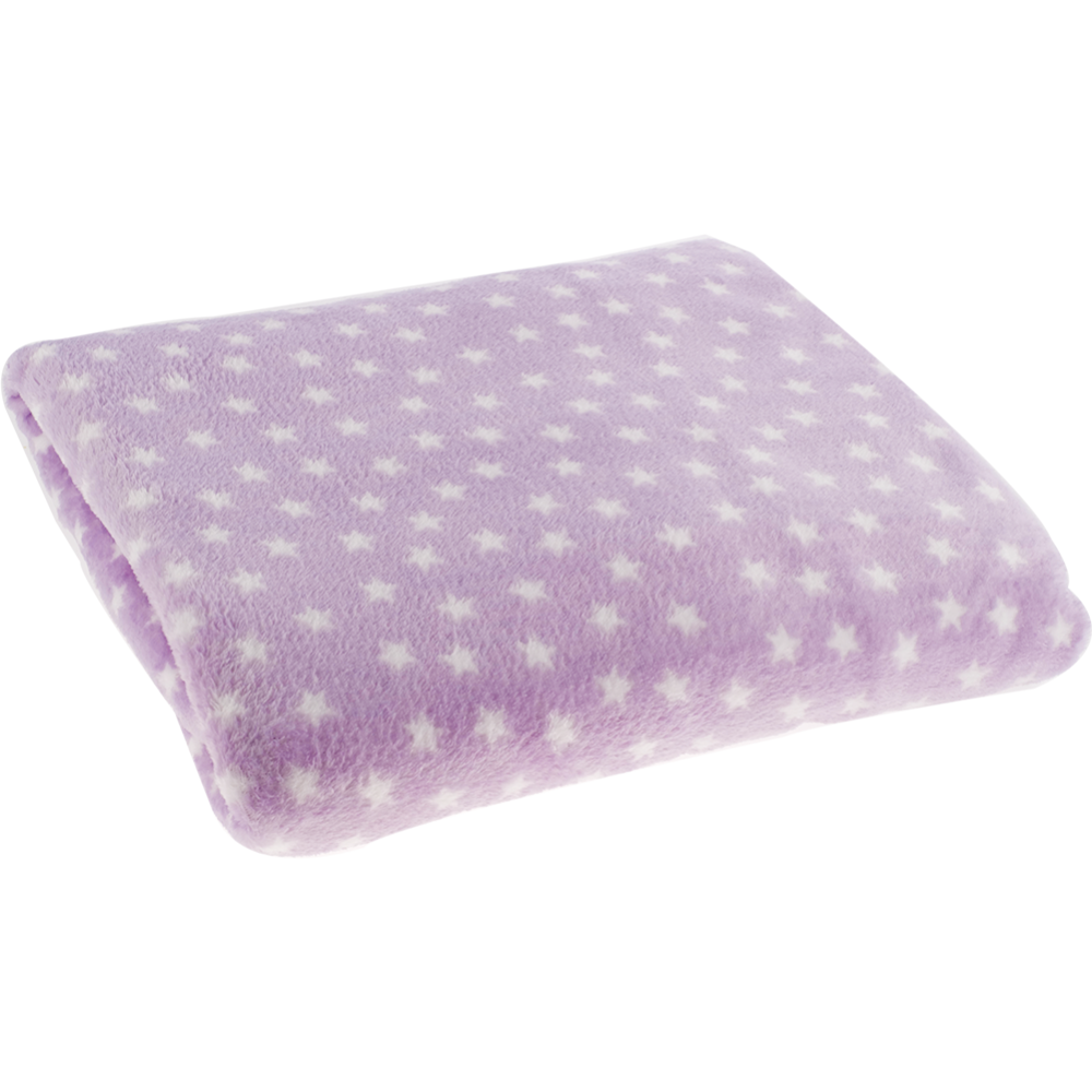 Плед «Витэлия» фиолетовый со звёздочками, велсофт, 140х200 см
