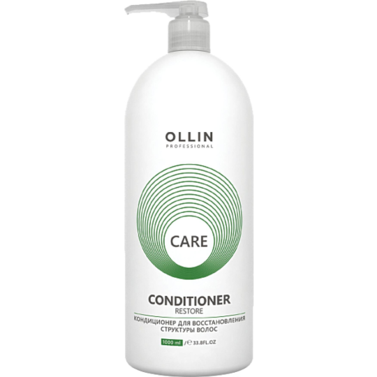 Кондиционер для волос «Ollin Professional» Care, для восстановления структуры волос, 1 л