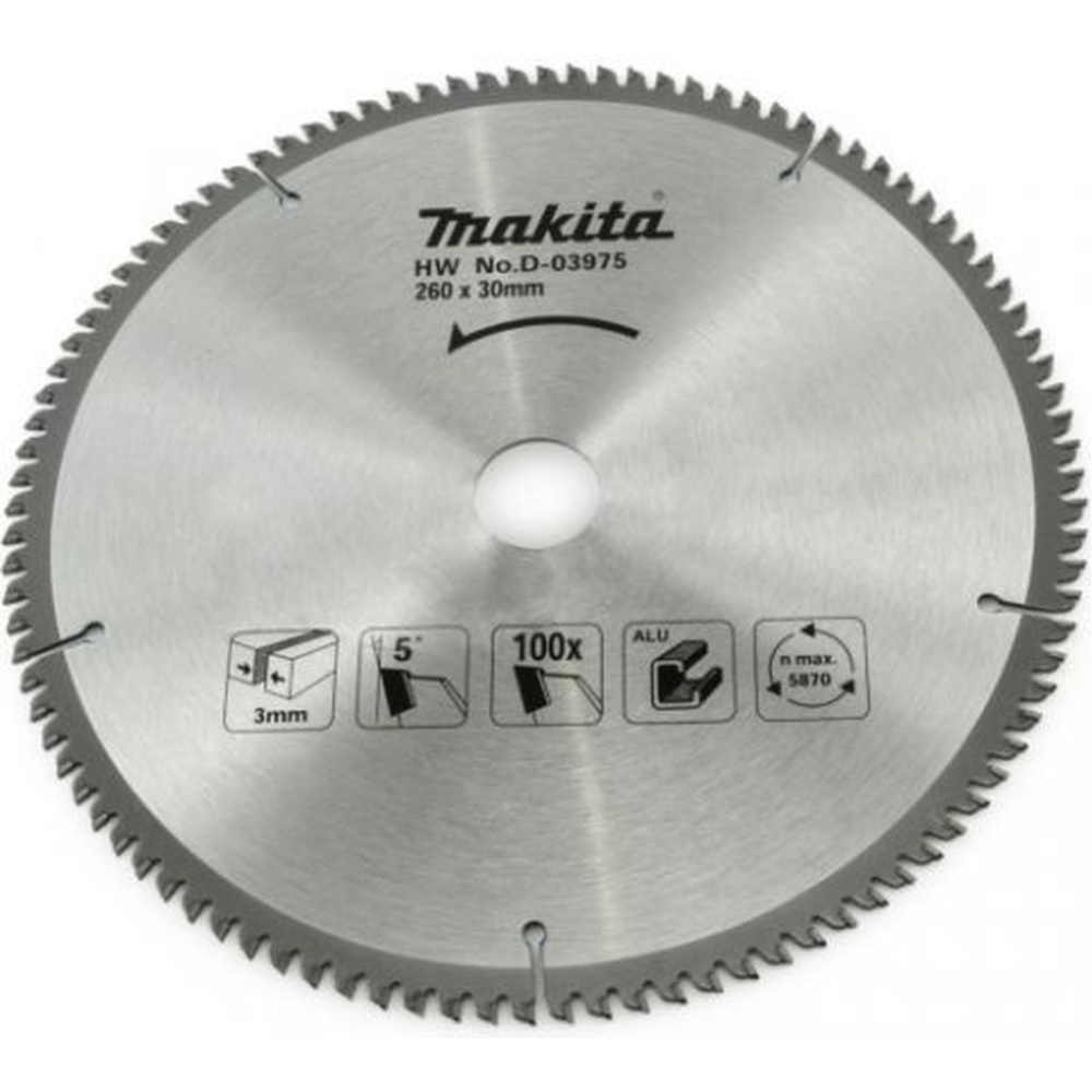 Пильный диск «Makita» D-03975, 260х30 мм
