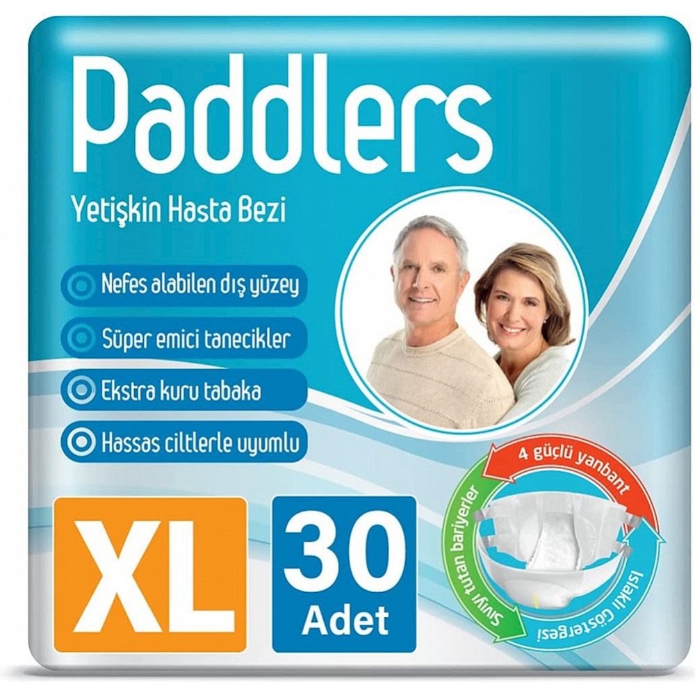Подгузники впитывающие для взрослых «Paddlers» Adult Diapers Jumbo pack X Large-30, 30 шт #0