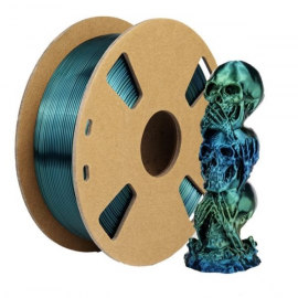 Пластик для 3D принтера (TOYAR) PLA Silk Gradient 1.75мм/1кг Синий-зеленый