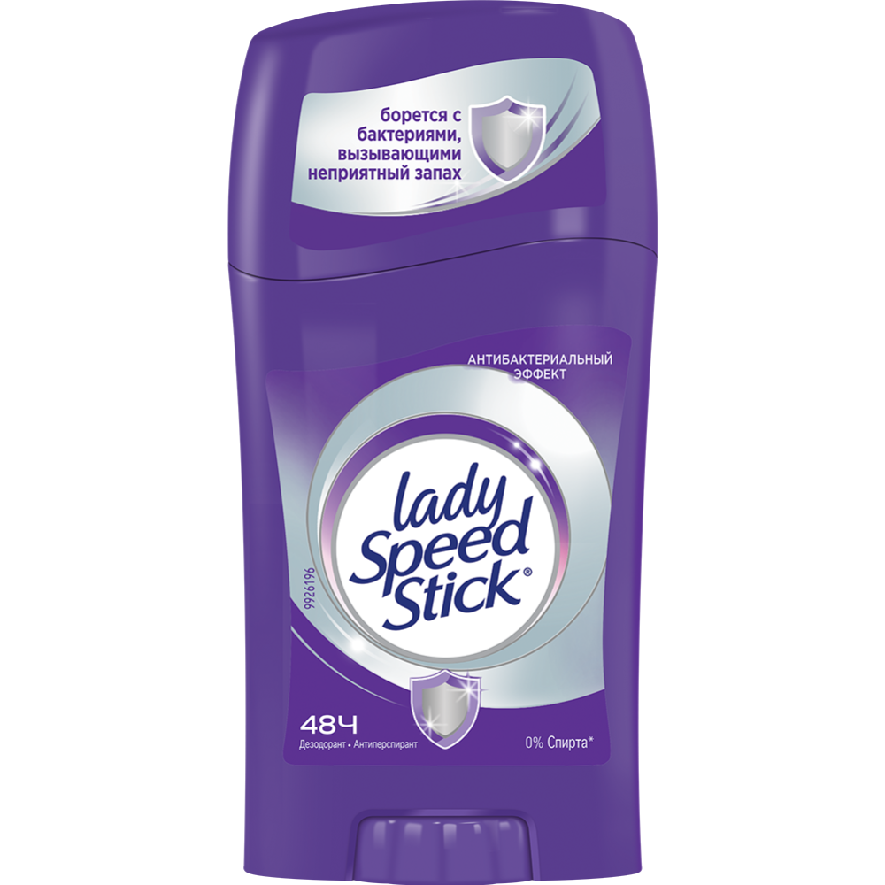 Антиперспирант «Lady Speed Stick» антибактериальный эффект, 45 г