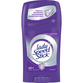 Антиперспирант «Lady Speed Stick» антибактериальный эффект, 45 г