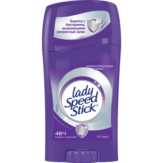 Антиперспирант «Lady Speed Stick» антибактериальный эффект, 45 г