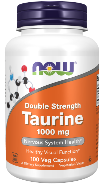 Таурин Now Foods Taurine, 1000 мг, 100 капс.