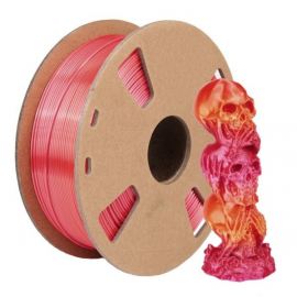 Пластик для 3D принтера (TOYAR) PLA Silk Gradient 1.75мм/1кг Золотой-красный