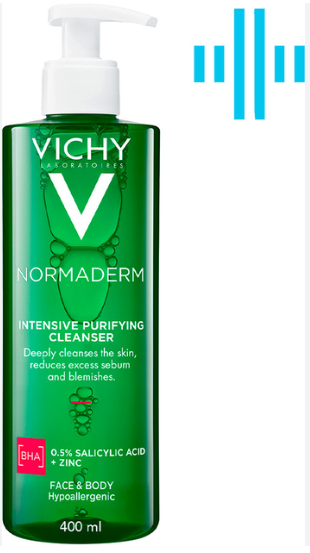 VICHY Normaderm Гель интенсивно очищающий для лица и тела, 400 мл