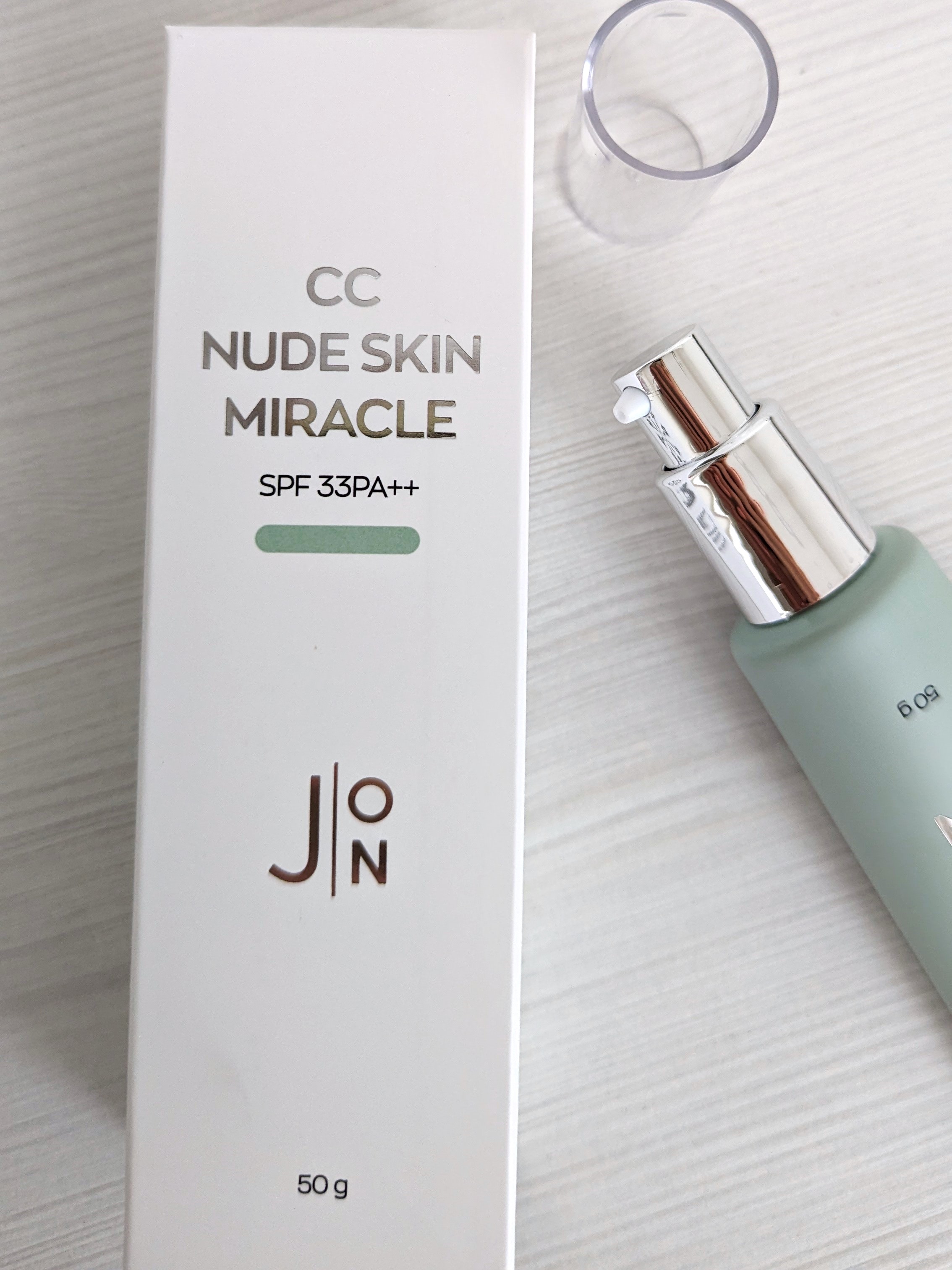 Корректирующий СС-крем для лица с зелёным пигментом JON CC Nude Skin Miracle SPF 33 PA++ 50мл