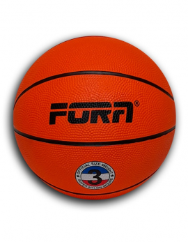 Мяч баскетбольный резиновый FORA №3 (оранжевый)